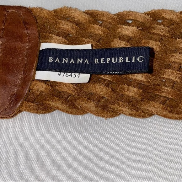 Banana Republic Basket Weaved Brown Belt - Picture 3 of 5